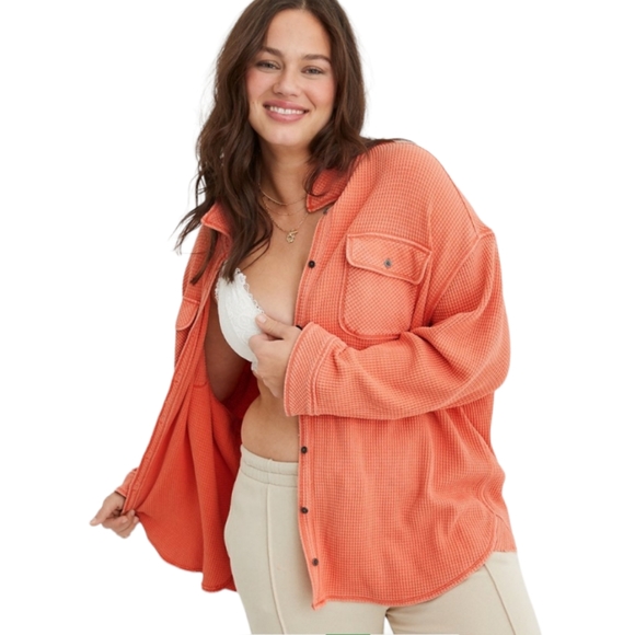 NEW! Aerie LumberJane Waffle Sz Large - Picture 5 of 6